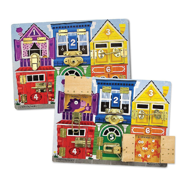 Educational Game Melissa & Doug Latches Board