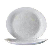 Flad plade Arcoroc Weiß Glas