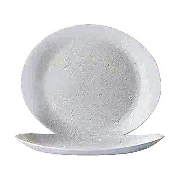 Flad plade Arcoroc Weiß Glas