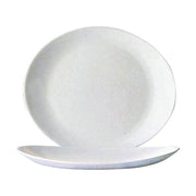 Flad plade Arcoroc Weiß Glas