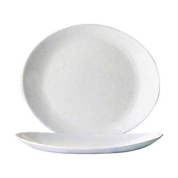 Flad plade Arcoroc Weiß Glas