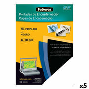 Binding Covers Fellowes 100 Pieces Black A4 polypropylene (5 Units)