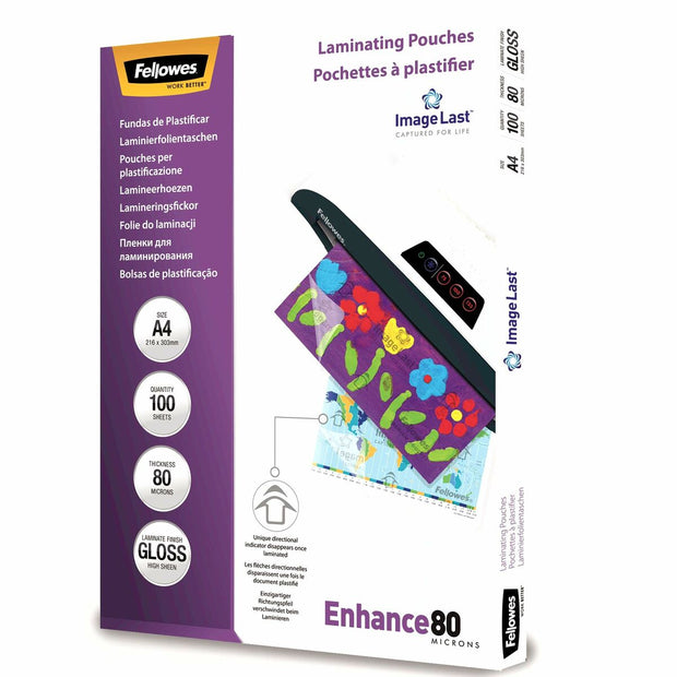 Case Fellowes Laminator 100 Units Transparent A3 Matt