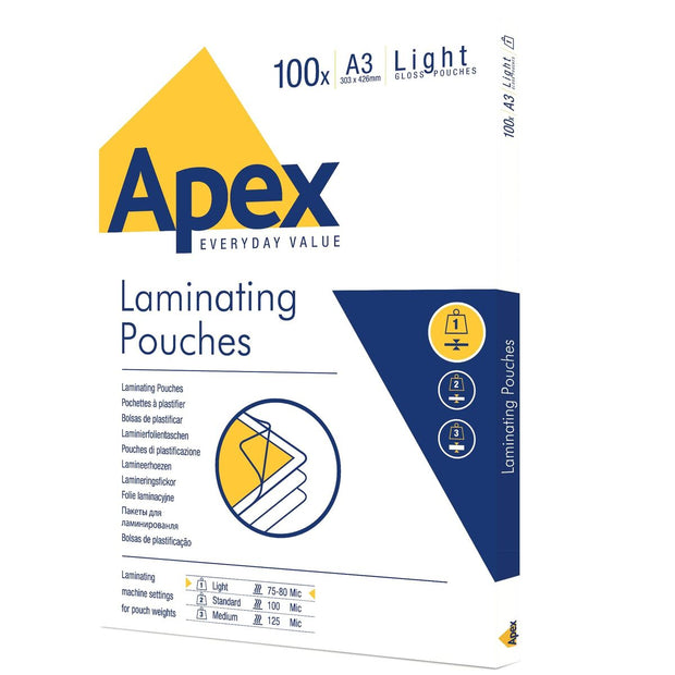 Laminating Pouches Fellowes 100 Pieces Transparent A3 (5 Units)