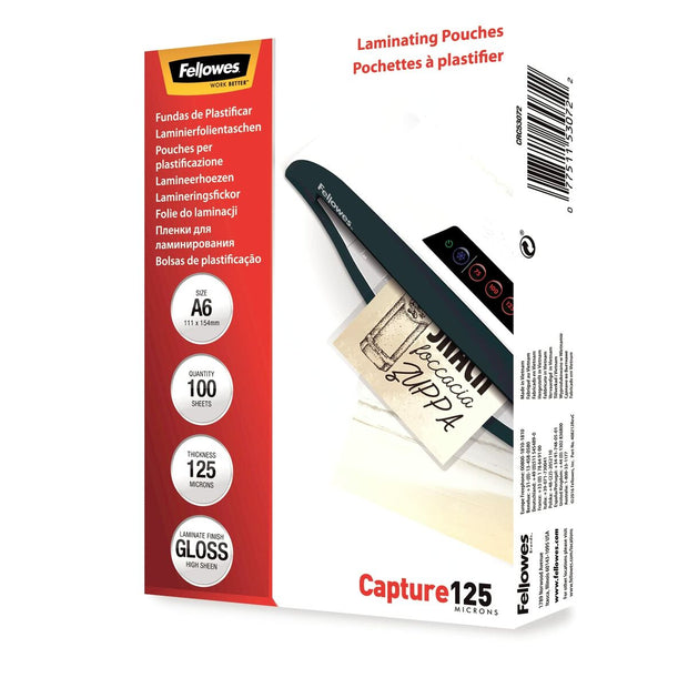 Laminating Pouches Fellowes 100 Pieces Transparent A6 (10Units)