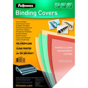 Cover Fellowes Futura 100 Units Binding Transparent A4