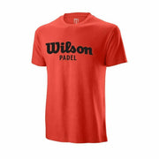 Herren Kurzarm-T-Shirt Wilson Script Rot