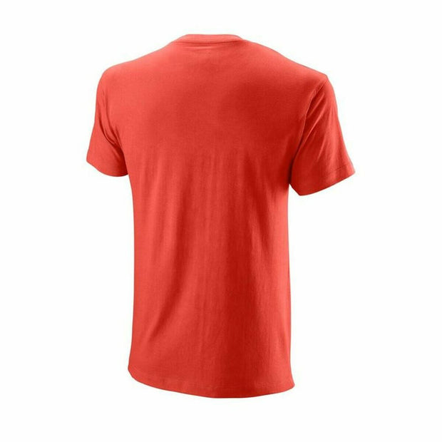 Herren Kurzarm-T-Shirt Wilson Script Rot