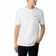 Herren Kurzarm-T-Shirt Columbia North Cascades Weiß
