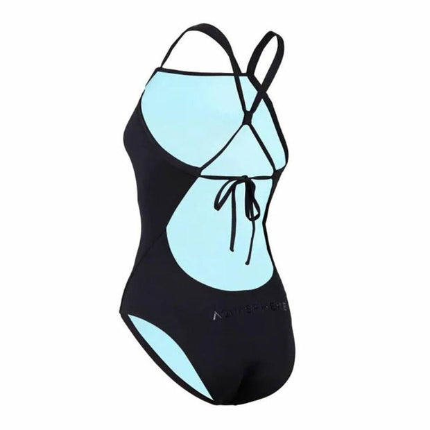 Damen Badeanzug Aqua Sphere Essentials Tie Schwarz