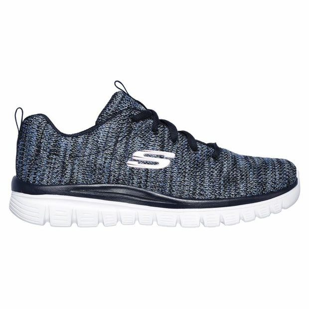 Laufschuhe für Damen Skechers GRACEFUL-TWISTED FORTUNE Damen Dunkelblau