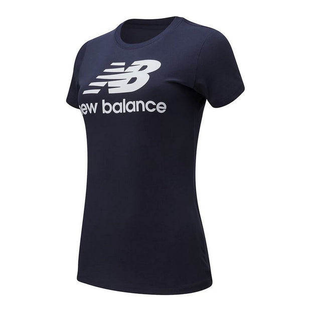 Damen Kurzarm-T-Shirt New Balance WT91546 Dunkelblau
