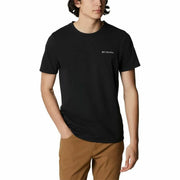 Herren Kurzarm-T-Shirt Columbia Sun Trek Schwarz