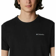 Herren Kurzarm-T-Shirt Columbia Sun Trek Schwarz