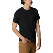 Herren Kurzarm-T-Shirt Columbia Sun Trek Schwarz