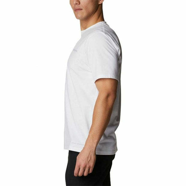 Herren Kurzarm-T-Shirt Columbia Sun Trek Weiß