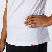 Herren Kurzarm-T-Shirt New Balance Essentials Stacked Weiß