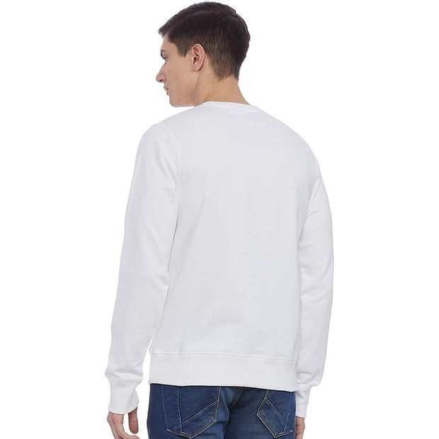 Herren Sweater ohne Kapuze New Balance MT03560 Weiß
