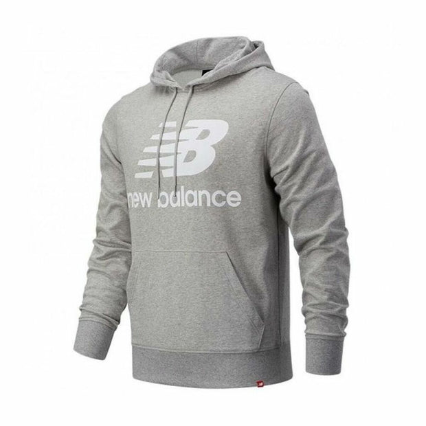 Herren Sweater mit Kapuze New Balance MT03558 AG Grau