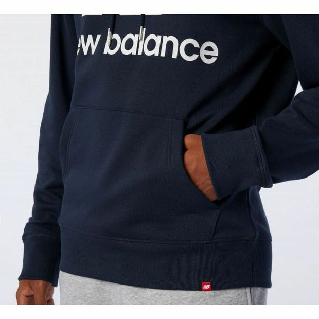Herren Sweater mit Kapuze New Balance MT91548 Marineblau