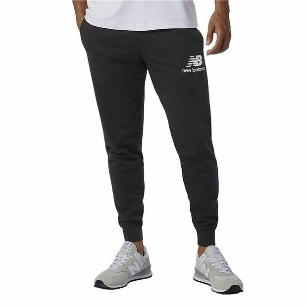 Lange Sporthose New Balance Essentials Stacked Logo Schwarz Herren
