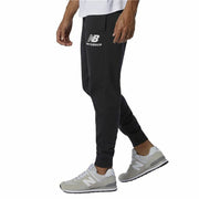 Lange Sporthose New Balance Essentials Stacked Logo Schwarz Herren