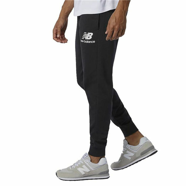 Lange Sporthose New Balance Essentials Stacked Logo Schwarz Herren