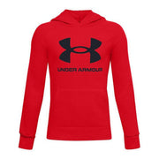 Jungen Sweater mit Kapuze Under Armour Big Logo Jn Rot