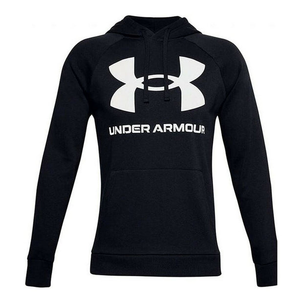 Herren Sweater mit Kapuze Under Armour Rival Fleece Big Logo Schwarz