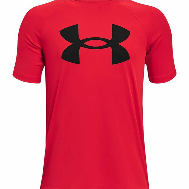 Kurzarm-T-Shirt Under Armour  Tech Big Logo Rot