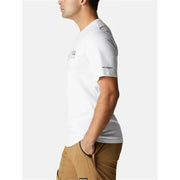 Herren Kurzarm-T-Shirt Columbia Weiß