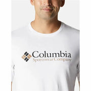 Herren Kurzarm-T-Shirt Columbia Weiß