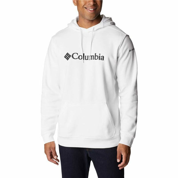 Herren Sweater mit Kapuze Columbia CSC Basic Logo Weiß