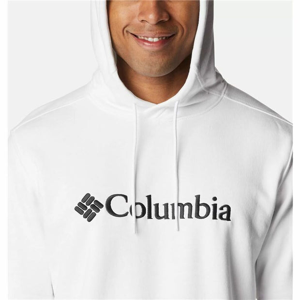 Herren Sweater mit Kapuze Columbia CSC Basic Logo Weiß