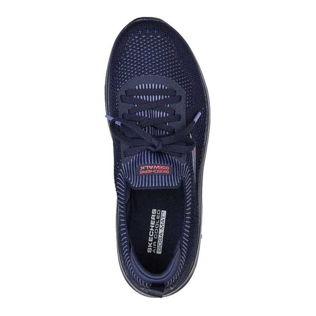 Laufschuhe für Erwachsene Skechers Engineered Flat Knit W Blau