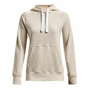Damen Sweater mit Kapuze Under Armour Rival Fleece Beige