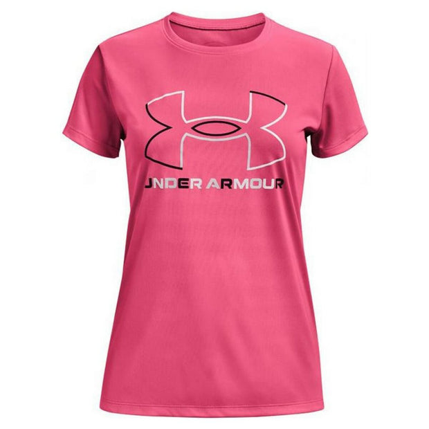 Damen Kurzarm-T-Shirt Under Armour Big Logo Rosa