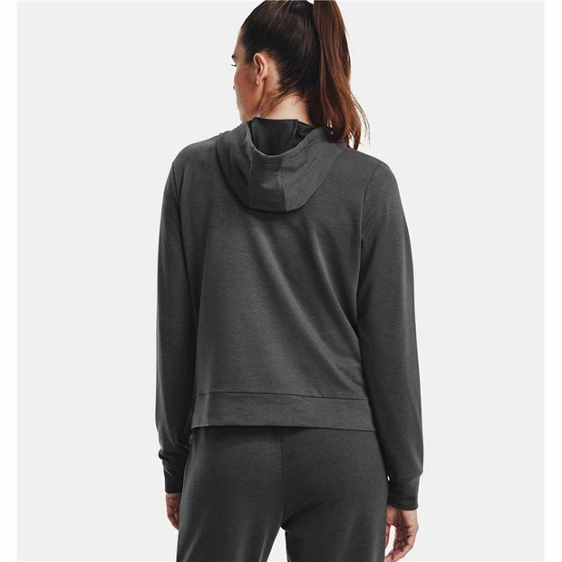 Damen Sweater mit Kapuze Under Armour Rival Terry FZ Mit Kapuze Dunkelgrau