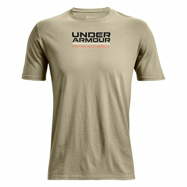 Kurzärmliges Sport T-Shirt Under Armour Logo  Khaki