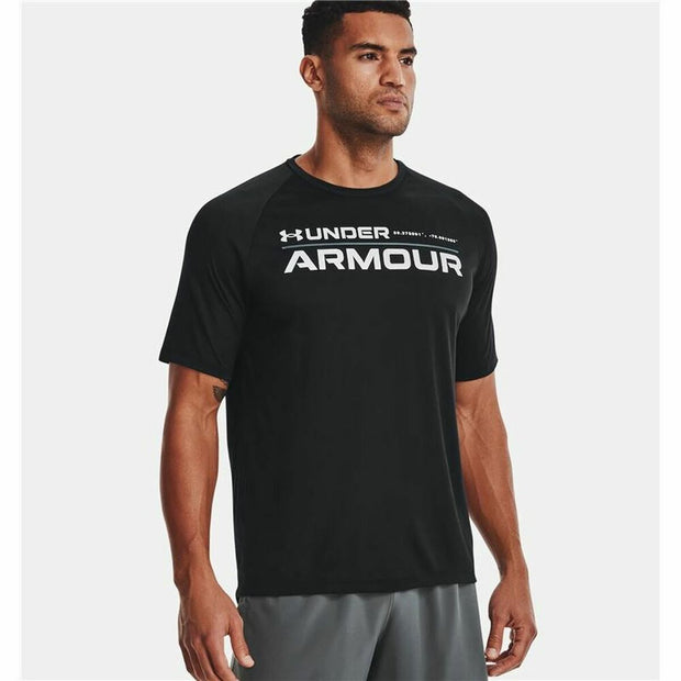 Kurzarm-T-Shirt Under Armour Wordmark  Schwarz