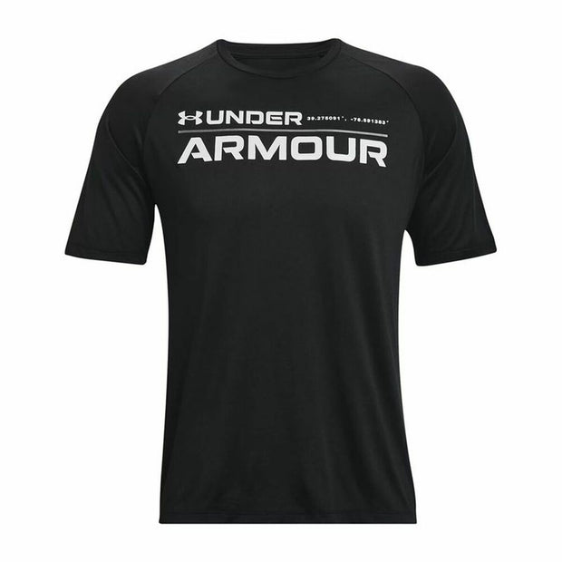 Kurzarm-T-Shirt Under Armour Wordmark  Schwarz