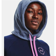 Damen Sweater mit Kapuze Under Armour Rival Fleece Marineblau