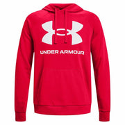 Herren Sweater mit Kapuze Under Armour Rival Big Logo Rot