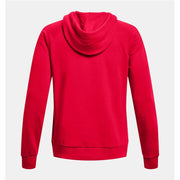 Herren Sweater mit Kapuze Under Armour Rival Big Logo Rot