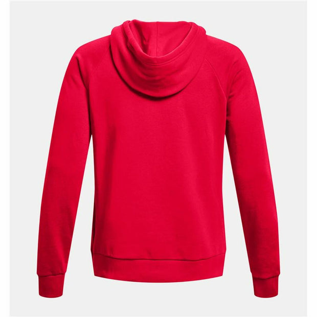 Herren Sweater mit Kapuze Under Armour Rival Big Logo Rot