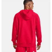 Herren Sweater mit Kapuze Under Armour Rival Big Logo Rot