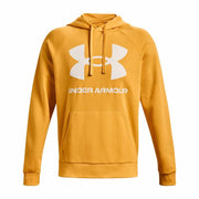 Herren Sweater mit Kapuze Under Armour Rival Big Logo Gelb