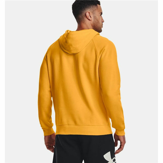 Herren Sweater mit Kapuze Under Armour Rival Big Logo Gelb