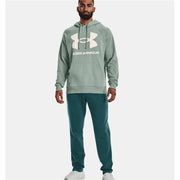 Herren Sweater mit Kapuze Under Armour Rival Big Logo grün