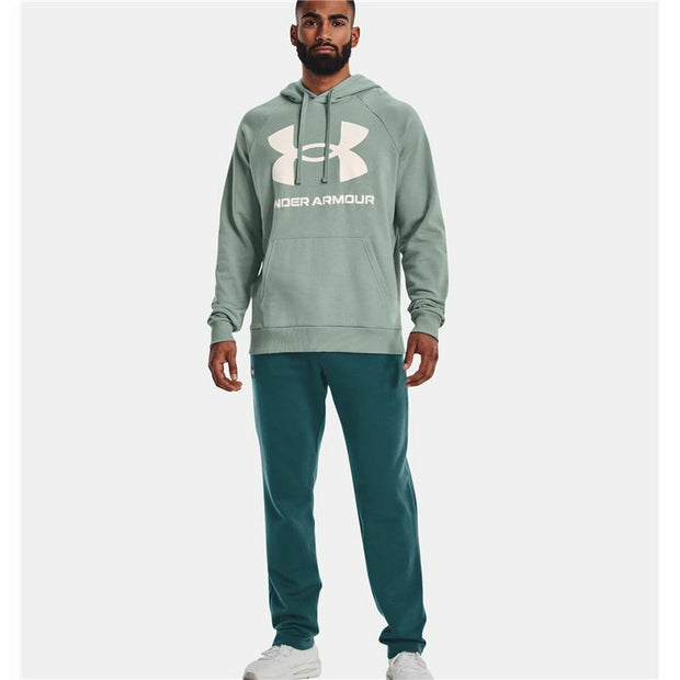 Herren Sweater mit Kapuze Under Armour Rival Big Logo grün